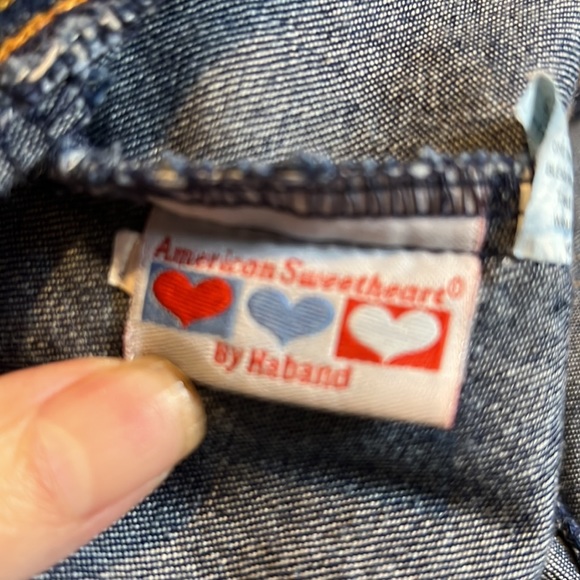 size 42 all elastic waistband pull up jean. Two side slit pockets. Exc condition - Picture 5 of 6